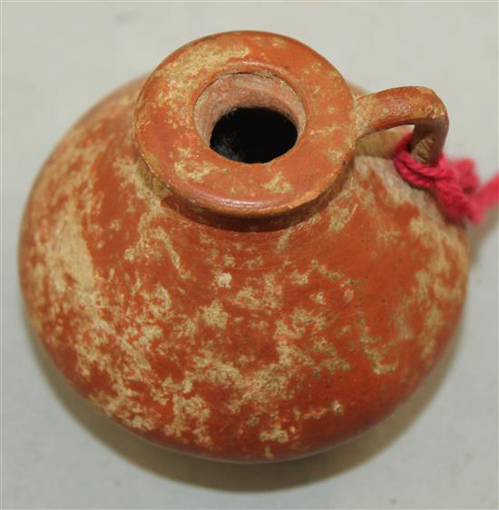 A Greek Attic redware small jar, 4.7cm